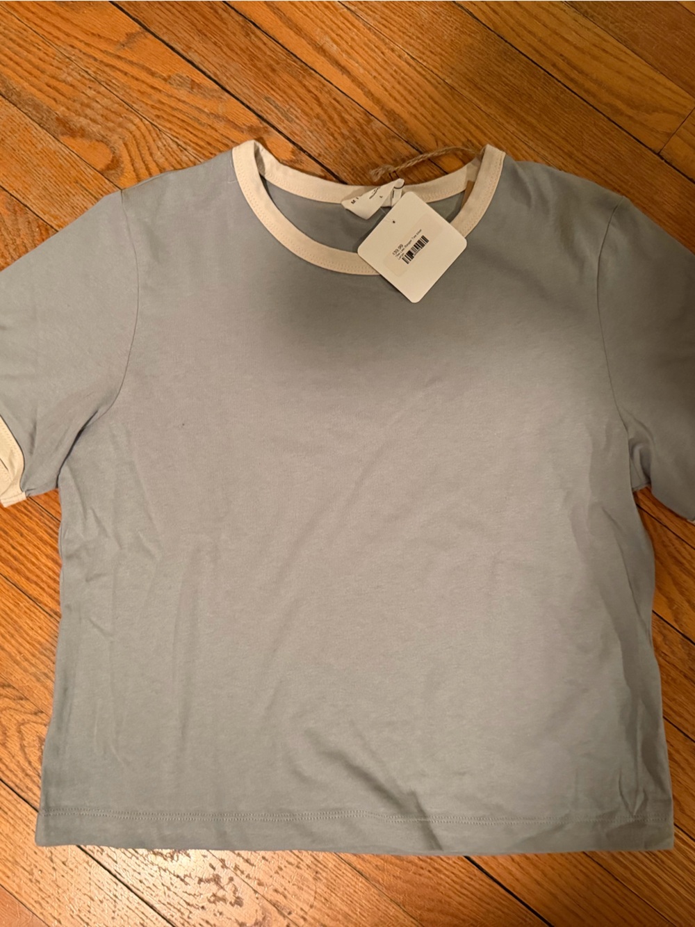 Wilou Muse Blue Short Sleeve Ringer Tee